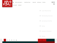 Tablet Screenshot of jbcmetalbuildings.com